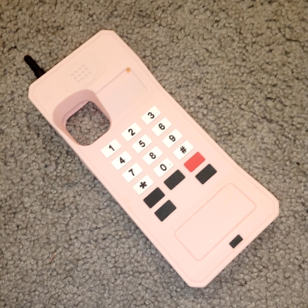 Vintage I Phone Android Pink Rubber Case Cover Y2K Nice!